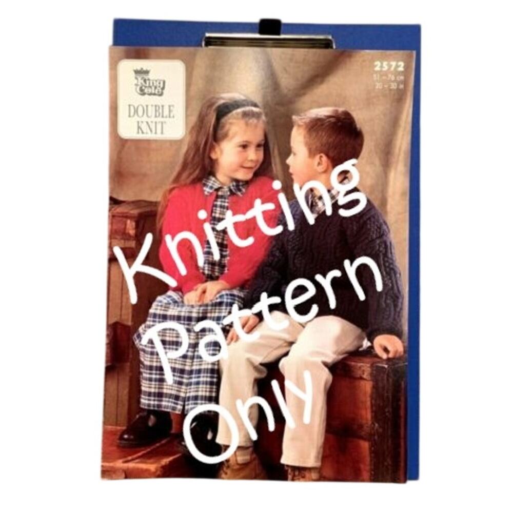 New King Cole 2572 Merino Anti-Tickle Child Round Cardigan Knitting Pattern